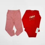 Set Carters navidad unisex body rojo y pantalón papa Noel