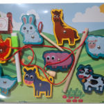 Rompecabeza con pizarra - Animales de la granja