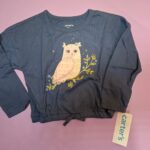 Polo niña Carters lechuza azul